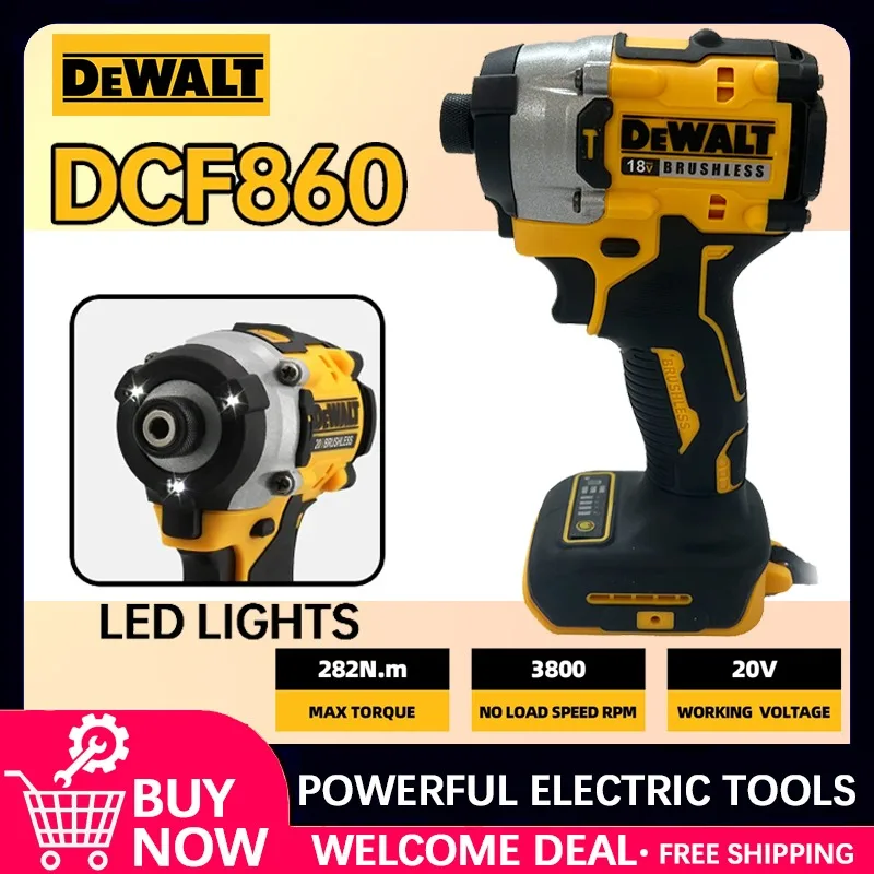 Аккумуляторный бесщеточный ударный шуруповерт Dewalt DCF860, 20В, 282Нм, легкий (1 кг), электроинструмент
Аккумуляторный бесщеточный ударный шуруповерт Dewalt DCF860, 20В, 282Нм, легкий (1 кг), электроинструмент