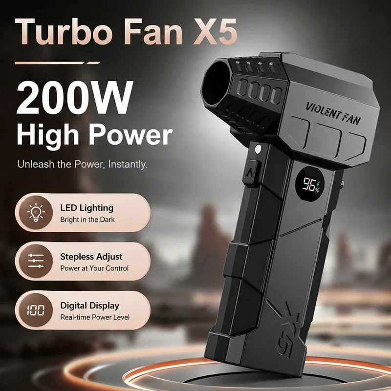 Portable Air Blower Powerful Turbo Jet Fan Cordless Rechargeable Electric Dust Cleaner for Car Interior Keyboard PC Cleaning
Portable Air Blower Powerful Turbo Jet Fan Cordless Rechargeable Electric Dust Cleaner for Car Interior Keyboard PC Cleaning