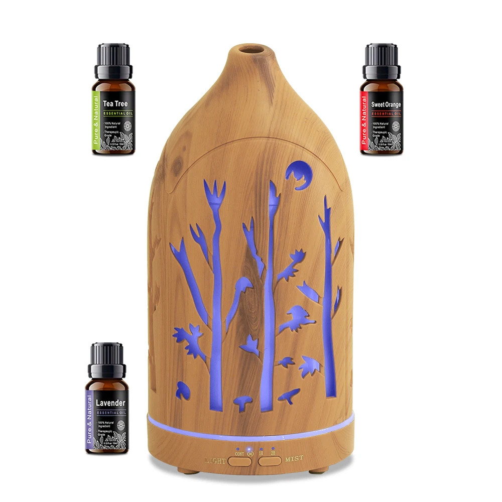 7 Color LED Diffuser 3 Essential Oils Auto Shut Off, Ultra Quiet, Stylish Hollow Design
7 Color LED Diffuser 3 Essential Oils Auto Shut Off, Ultra Quiet, Stylish Hollow Design