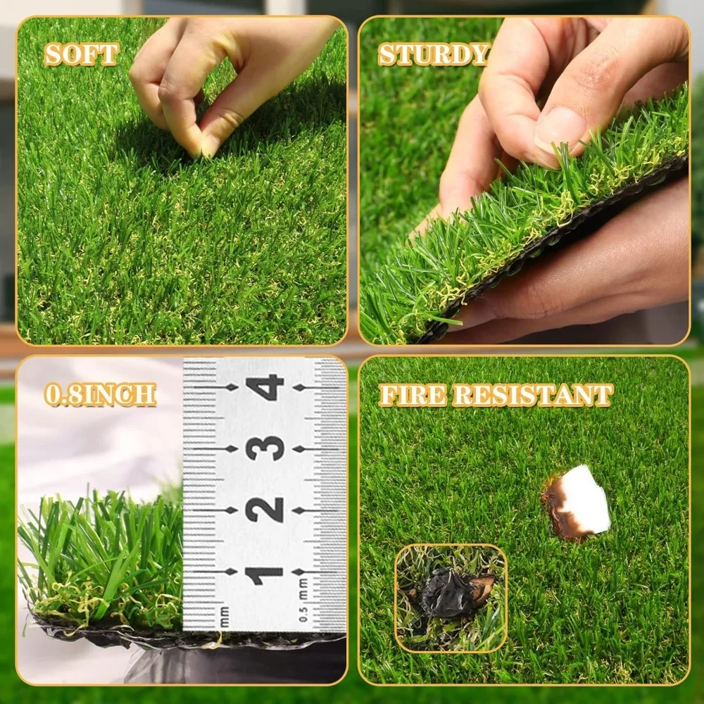 Artificial Grass Astroturf Rug 6 FT * 10 FT, Realistic Fake Grass Mat with Drainage, Indoor Outdoor Lawn Turf for, Customized
Artificial Grass Astroturf Rug 6 FT * 10 FT, Realistic Fake Grass Mat with Drainage, Indoor Outdoor Lawn Turf for, Customized