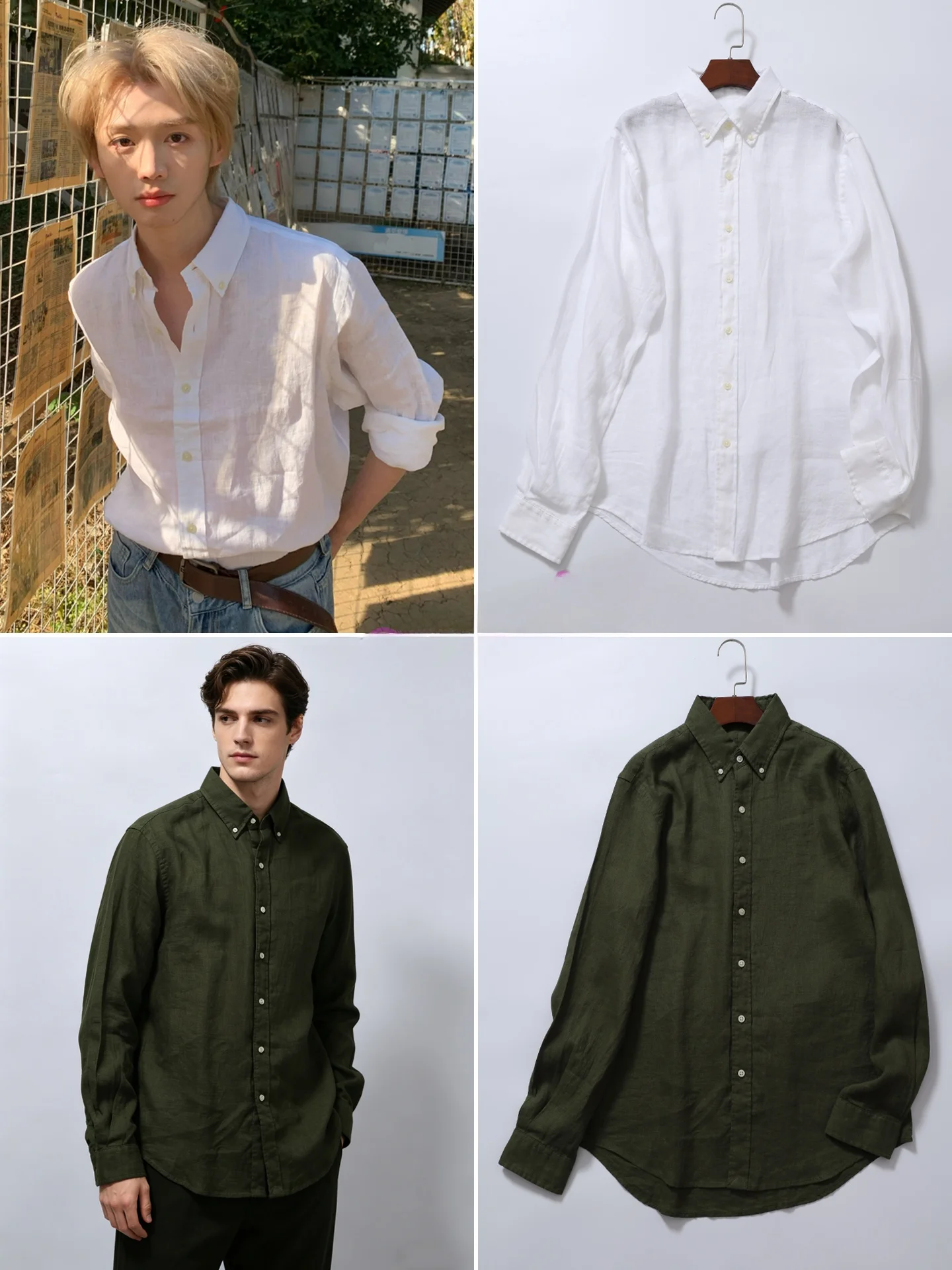 Classic Style Men's Linen Shirt with Embroidery Small Classic Long Sleeve White Sharp Collar Breathable Casual Shirt
Classic Style Men's Linen Shirt with Embroidery Small Classic Long Sleeve White Sharp Collar Breathable Casual Shirt