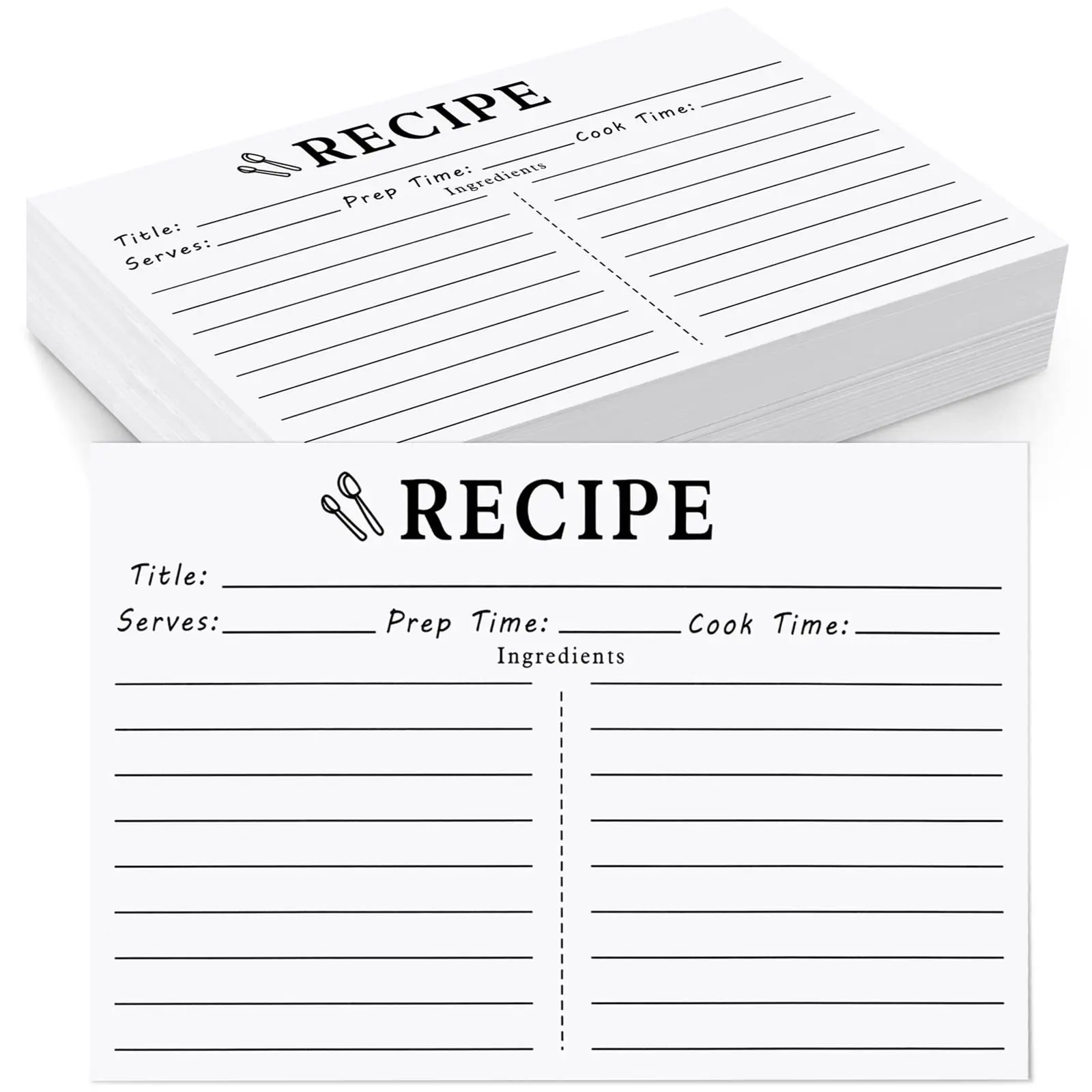50pcs Kitchen Recipe Cards Blank Recipe Sheets Double Sided Thick Paper Recipes Cards Wedding Bridal Shower Card Note Card
50pcs Kitchen Recipe Cards Blank Recipe Sheets Double Sided Thick Paper Recipes Cards Wedding Bridal Shower Card Note Card