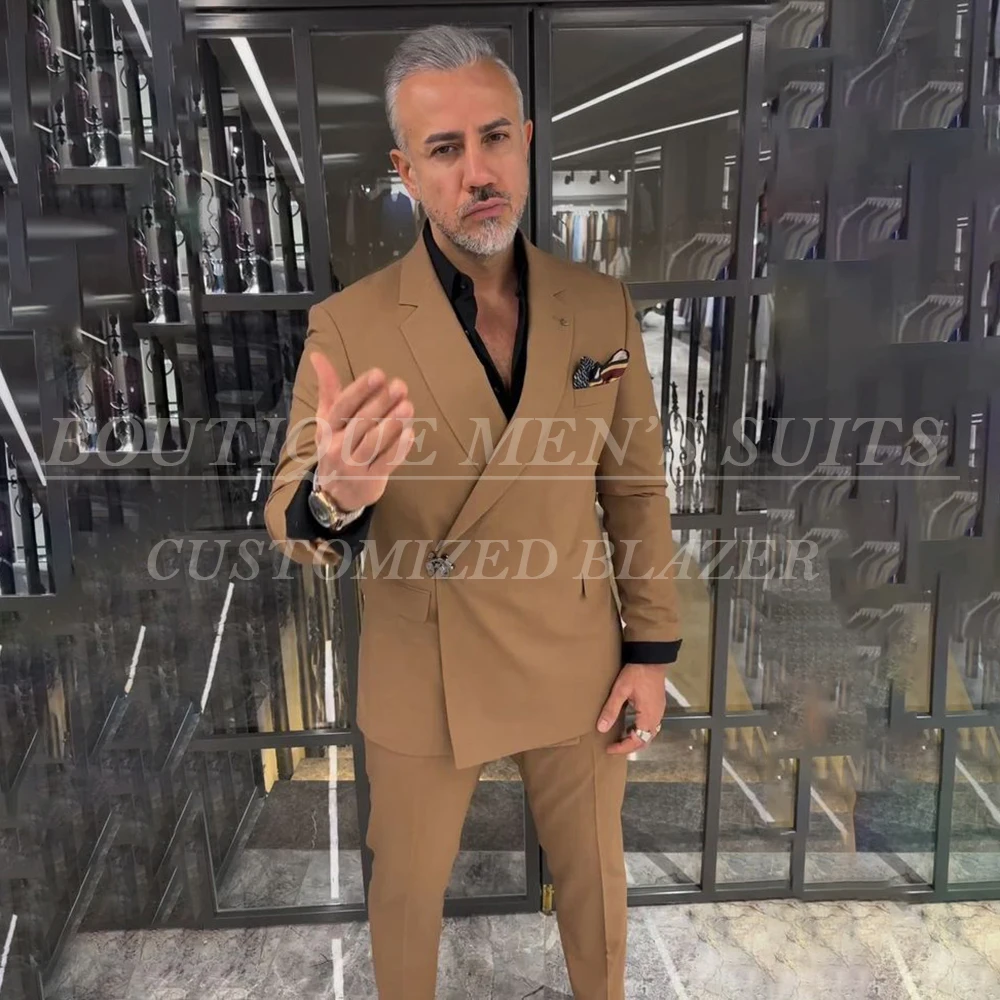 Fashion Buesiness Designer Men's Suits 2 Piece Elegant Notch Lapel Slim Fit Jacket Pants Office Male Clothing Outfits Costume
Fashion Buesiness Designer Men's Suits 2 Piece Elegant Notch Lapel Slim Fit Jacket Pants Office Male Clothing Outfits Costume