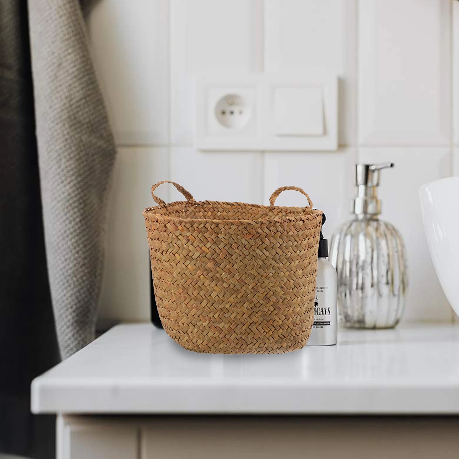 1pcs Large Coffee Straw Woven Cat Ears Storage Basket for Home Desktop Decorative Practical Flower Planter Hamper
1pcs Large Coffee Straw Woven Cat Ears Storage Basket for Home Desktop Decorative Practical Flower Planter Hamper