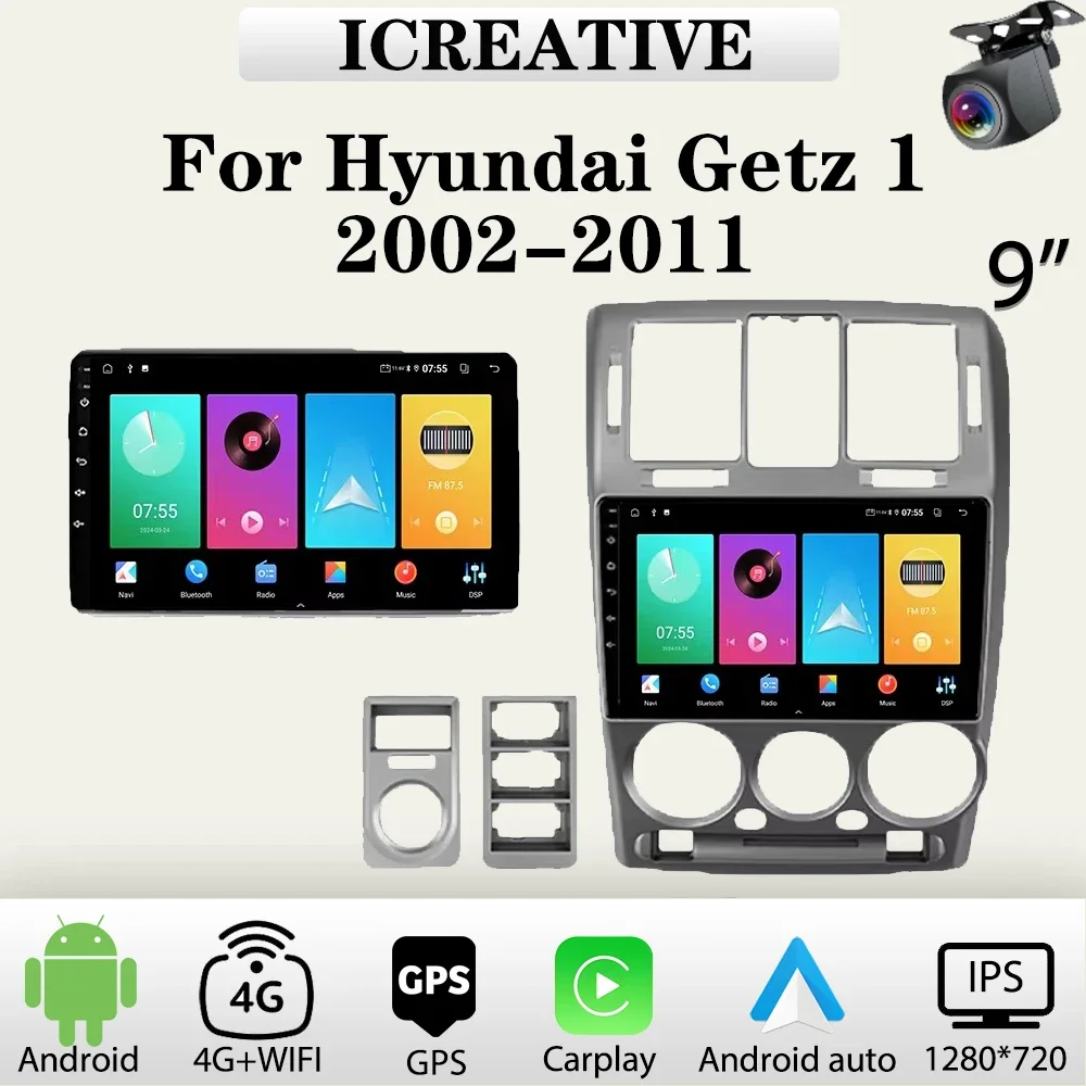Android Car Radio for Hyundai Getz 1 2002-2011 9'' Multimedia Carplay Player 2Din Car Stereo Autoradio Head Unit Navigation GPS
Android Car Radio for Hyundai Getz 1 2002-2011 9'' Multimedia Carplay Player 2Din Car Stereo Autoradio Head Unit Navigation GPS