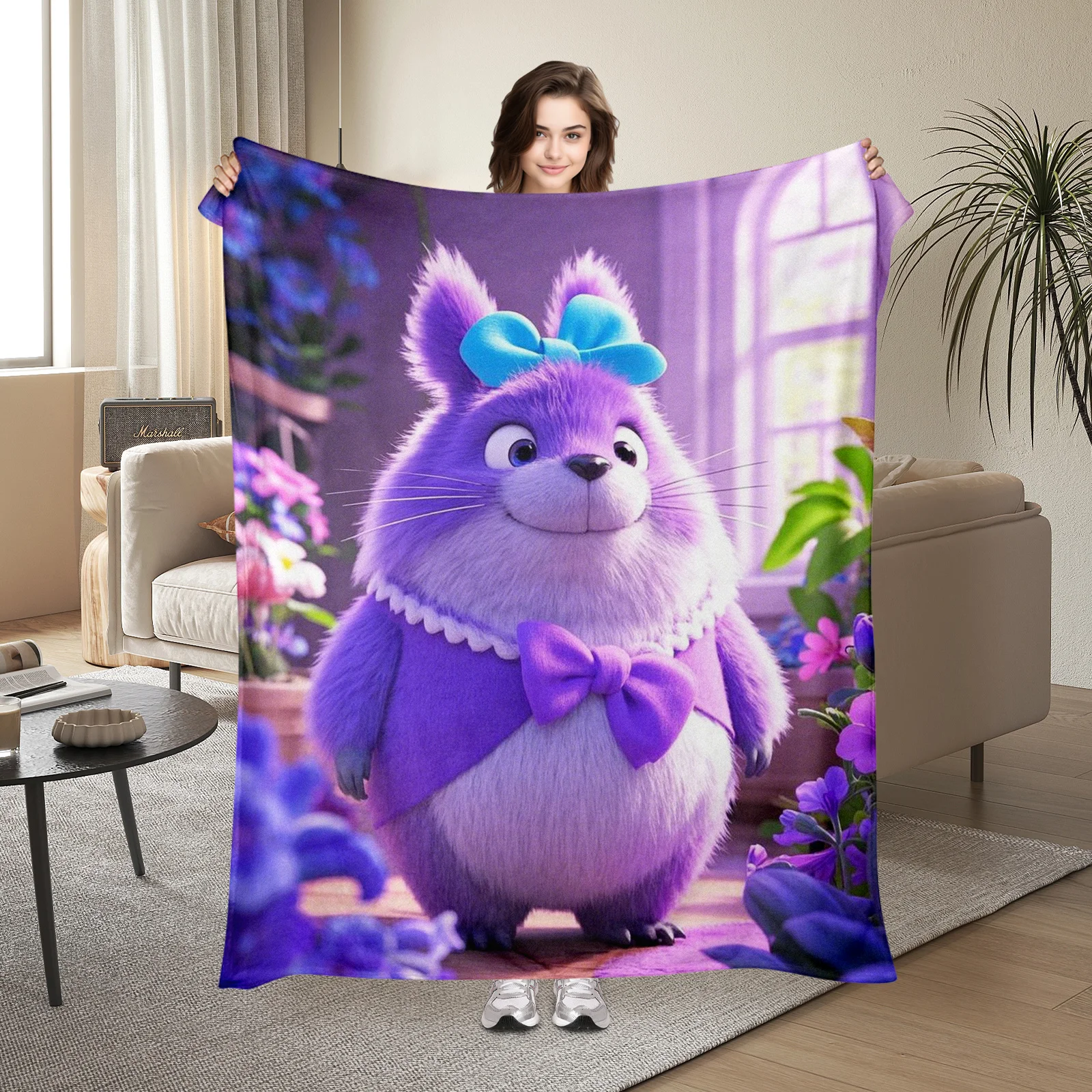 Unique Purple Flower Shop With Totoro Design Blanket Perfect For Thoughtful Gifting
Unique Purple Flower Shop With Totoro Design Blanket Perfect For Thoughtful Gifting