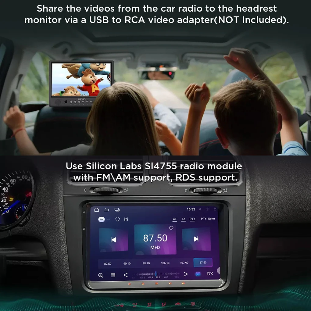 9" 2Din Android IPS Car Radio CarPlay Android 14 Car Stereo Radio WIFI GPS Multimedia Player For VW GOLF MK5 MK6
9" 2Din Android IPS Car Radio CarPlay Android 14 Car Stereo Radio WIFI GPS Multimedia Player For VW GOLF MK5 MK6