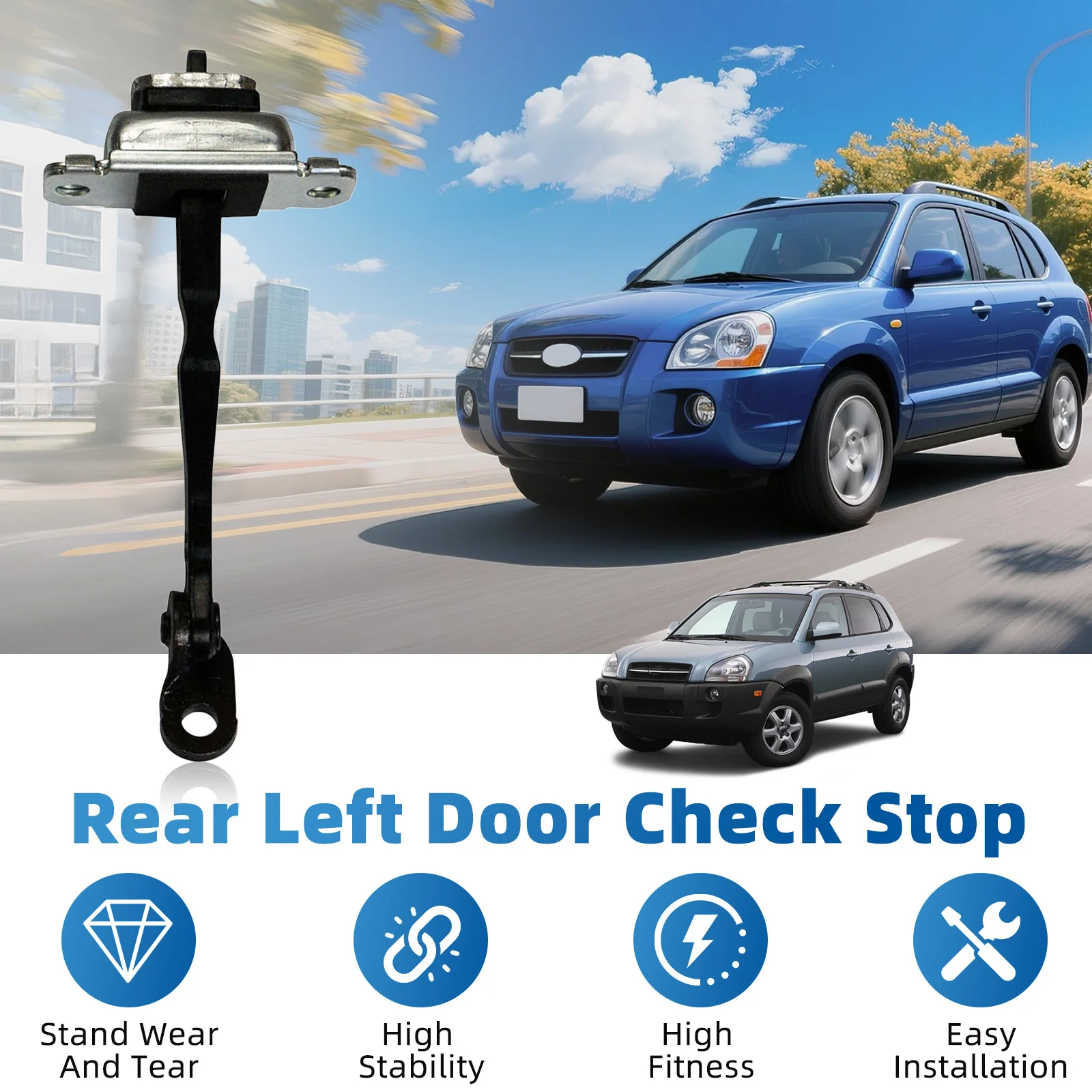 Car Door Check Arm Stop Hinge Strap Front Left Right For Hyundai Tucson 2005 2006 2007 2008 2009-2014 79380-2E000 79390-2E000
Car Door Check Arm Stop Hinge Strap Front Left Right For Hyundai Tucson 2005 2006 2007 2008 2009-2014 79380-2E000 79390-2E000