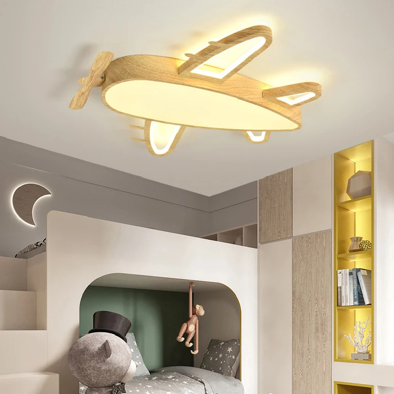 Children's Room Ceiling Lights Walnut Solid Wood Texture Airplane Light Modern Warm Romantic Teen Bedroom Boy Room Ceiling Lamps
Children's Room Ceiling Lights Walnut Solid Wood Texture Airplane Light Modern Warm Romantic Teen Bedroom Boy Room Ceiling Lamps