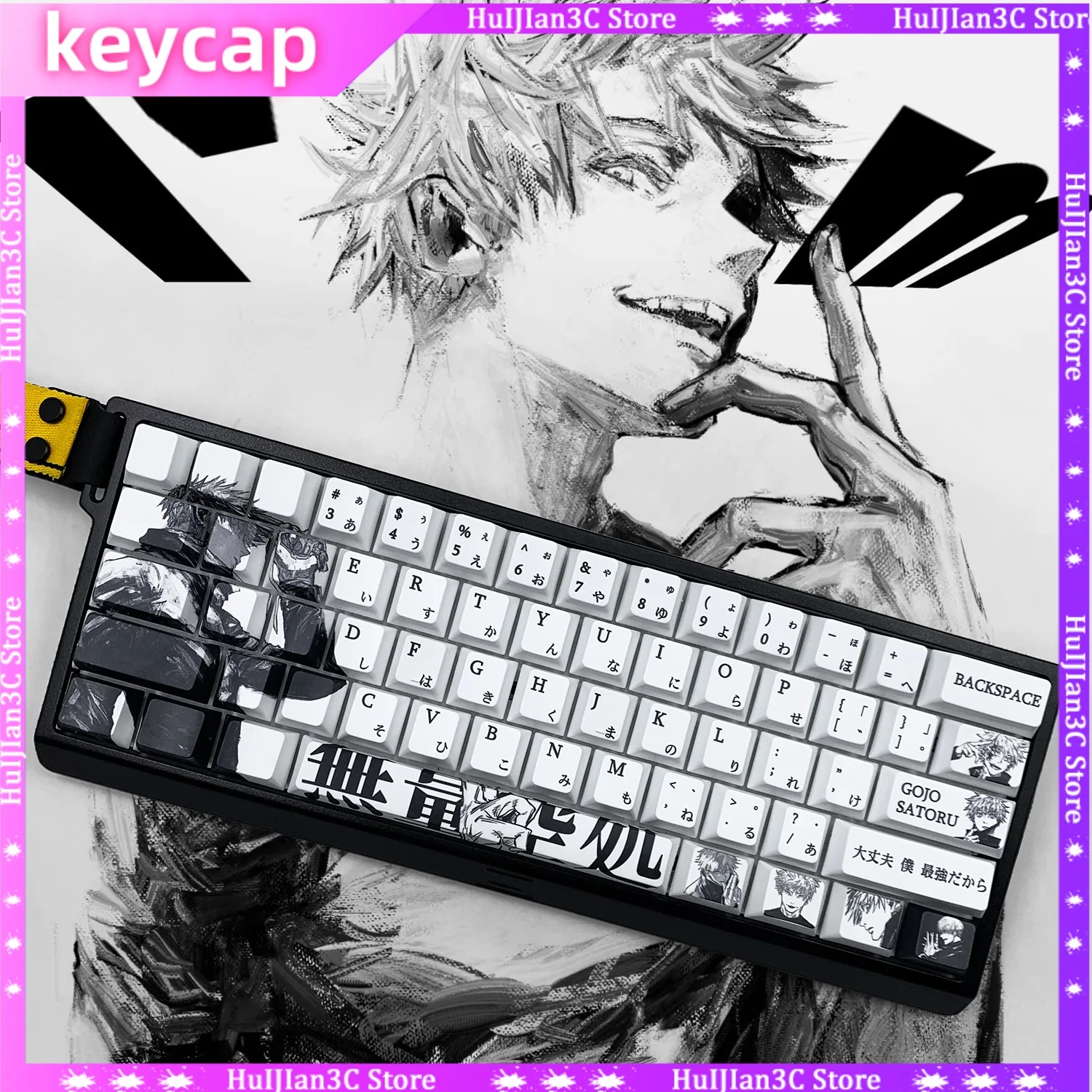 Механическая клавиатура Gojo Satoru Keycap PBT, пятисторонняя термосублимационная клавиатура для ПК, совместимая с колпачком по индивидуальному заказу, Wooting60he
Механическая клавиатура Gojo Satoru Keycap PBT, пятисторонняя термосублимационная клавиатура для ПК, совместимая с колпачком по индивидуальному заказу, Wooting60he
