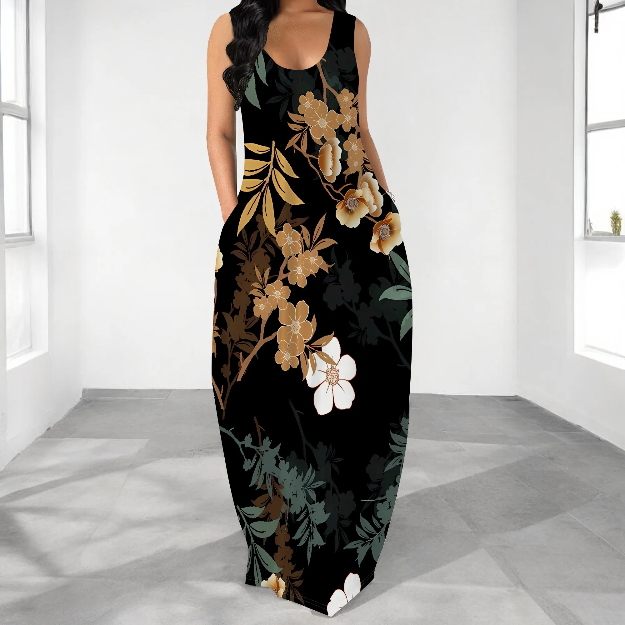 Plus Size Sleeveless Maxi Dress Women Summer Casual Beach Long Dress Vacation Outfit
Plus Size Sleeveless Maxi Dress Women Summer Casual Beach Long Dress Vacation Outfit