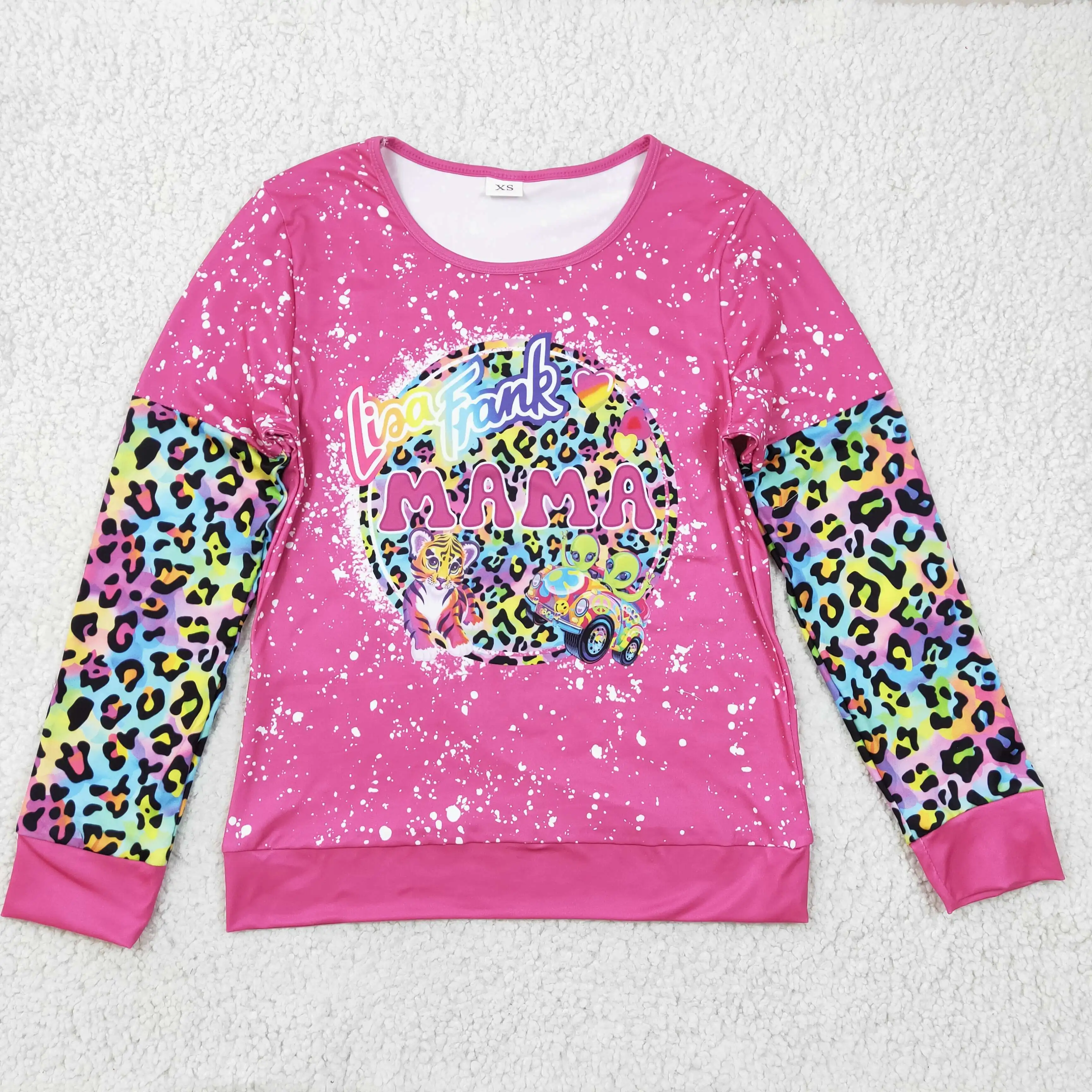 New Design RTS Wholesale Girls Long Sleeve Tops Adult Leopard Mama's Shirt Mommy And Me Clothing
New Design RTS Wholesale Girls Long Sleeve Tops Adult Leopard Mama's Shirt Mommy And Me Clothing