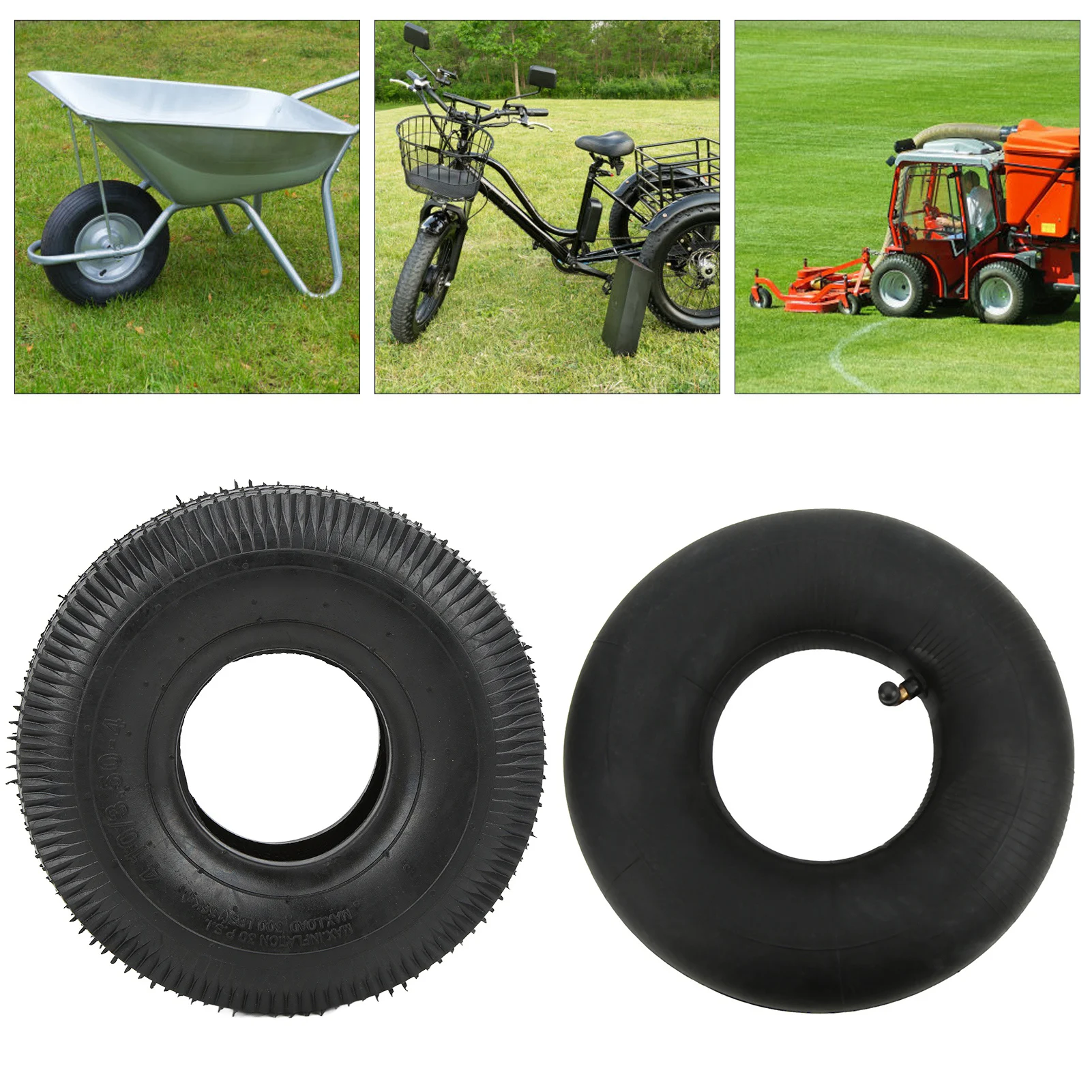 4.10‑3.50‑4 Inner Tube Tire Thickened Rubber 4.10/3.50‑4 Inner Outer Tyre Pneumatic Tire Replacement Rubber Tire and Tube
4.10‑3.50‑4 Inner Tube Tire Thickened Rubber 4.10/3.50‑4 Inner Outer Tyre Pneumatic Tire Replacement Rubber Tire and Tube