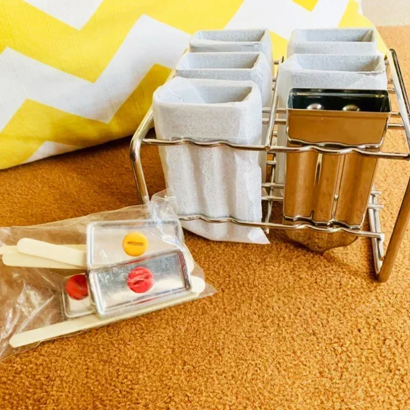 Stainless Steel Popsicle Mold Rack Ice Lolly Mold Frozen Lolly Popsicle Maker Homemade Ice Cream Mold with Popsicle Holder
Stainless Steel Popsicle Mold Rack Ice Lolly Mold Frozen Lolly Popsicle Maker Homemade Ice Cream Mold with Popsicle Holder