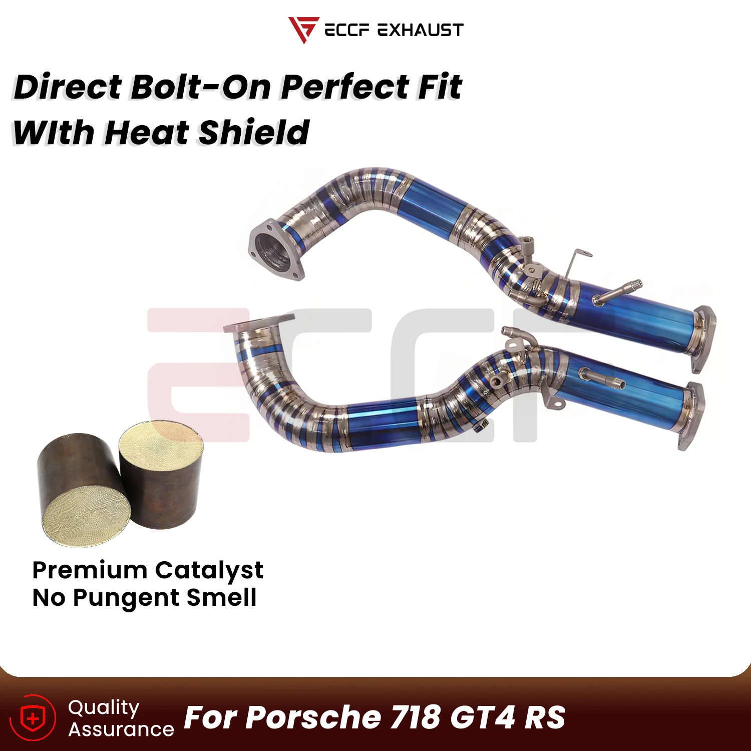 Sporty Titanium Downpipe With OPF For Porsche 718 GT4 RS Aggressive Exhaust Sound Plug and Play Upgrade Performance
Sporty Titanium Downpipe With OPF For Porsche 718 GT4 RS Aggressive Exhaust Sound Plug and Play Upgrade Performance