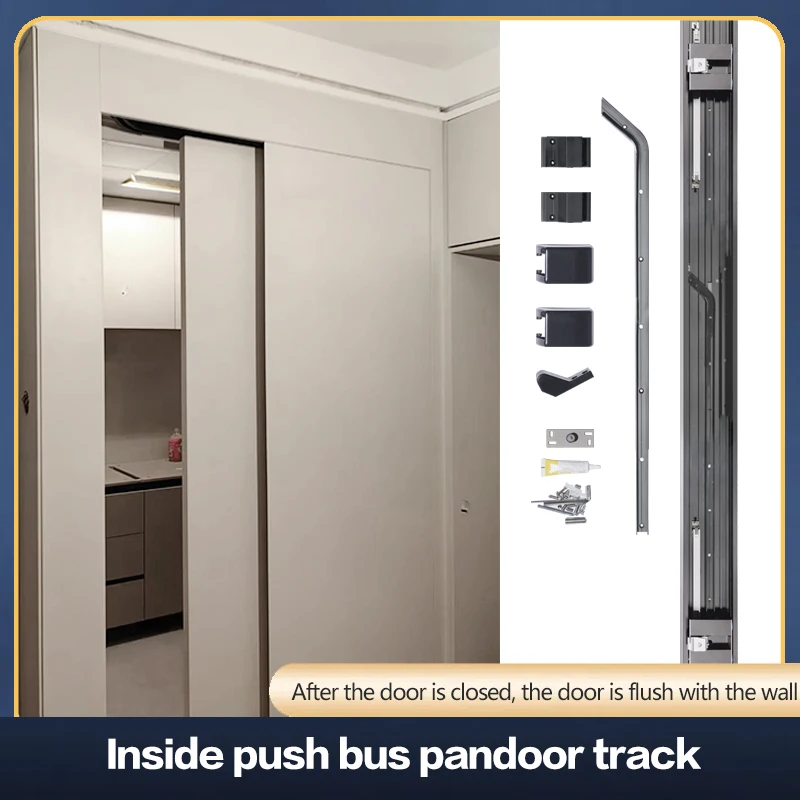 Inner Push Bus Door Track Sliding Door Slide Rail Cloakroom Bathroom Bedroom Push And Pull Invisible Door Guide Hardware
Inner Push Bus Door Track Sliding Door Slide Rail Cloakroom Bathroom Bedroom Push And Pull Invisible Door Guide Hardware