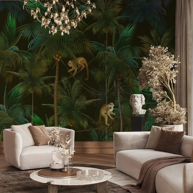 MU9211 Оригинальная темно-зеленая джунгли, пышная сырая картина, ТВ, спальня, украшение для дома, фон, стена
MU9211 Оригинальная темно-зеленая джунгли, пышная сырая картина, ТВ, спальня, украшение для дома, фон, стена