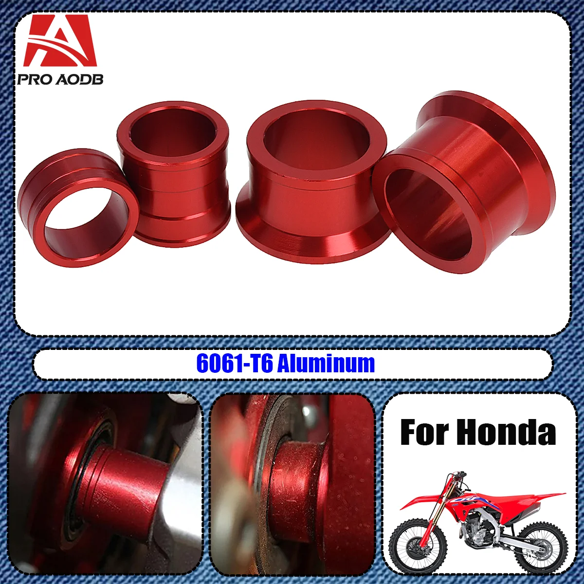 Motocycle CNC Front Rear Wheel Hub Spacers Kit For Honda CRF250RX CRF450X CRF450RX CRF450L CR125R CR250R CRF250R CRF450R
Motocycle CNC Front Rear Wheel Hub Spacers Kit For Honda CRF250RX CRF450X CRF450RX CRF450L CR125R CR250R CRF250R CRF450R