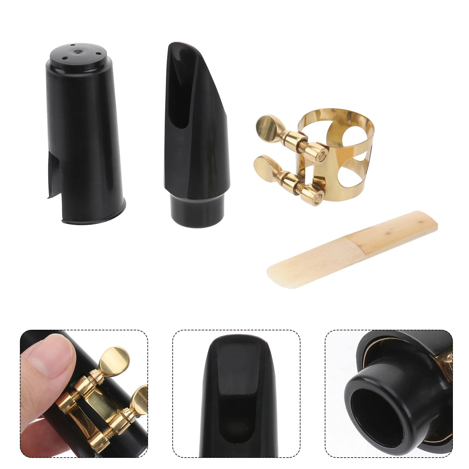 Clarinet Suit Parts Reeds Bell Clamp Mouthpiece for Bolwtorch Transparent Five Set
Clarinet Suit Parts Reeds Bell Clamp Mouthpiece for Bolwtorch Transparent Five Set