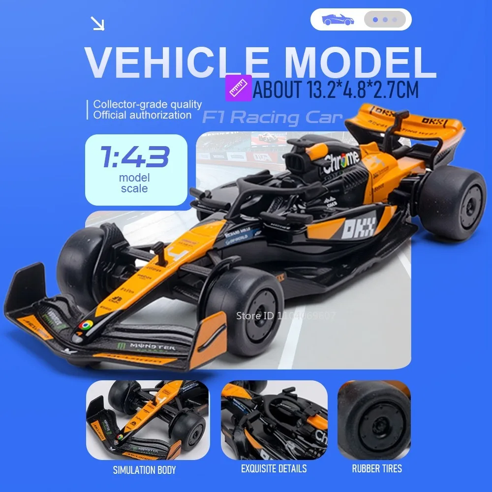 Модель гоночного автомобиля F1 в масштабе 1:43, миниатюрная игрушка из сплава с резиновыми шинами, в акриловой коробке, коллекционная модель спортивного автомобиля для детей, подарок
Модель гоночного автомобиля F1 в масштабе 1:43, миниатюрная игрушка из сплава с резиновыми шинами, в акриловой коробке, коллекционная модель спортивного автомобиля для детей, подарок