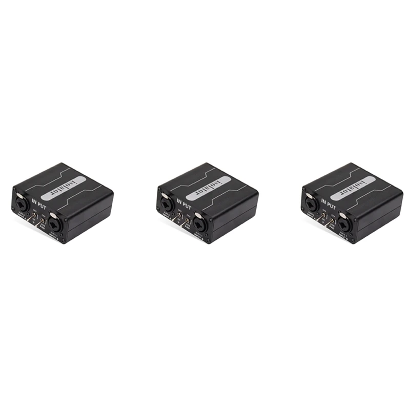 3X GX200 Audio Isolator Dual-Channel 6.5 XLR Mixer Audio Isolator Current Noise Mixer Microphone Common Ground Filter
3X GX200 Audio Isolator Dual-Channel 6.5 XLR Mixer Audio Isolator Current Noise Mixer Microphone Common Ground Filter