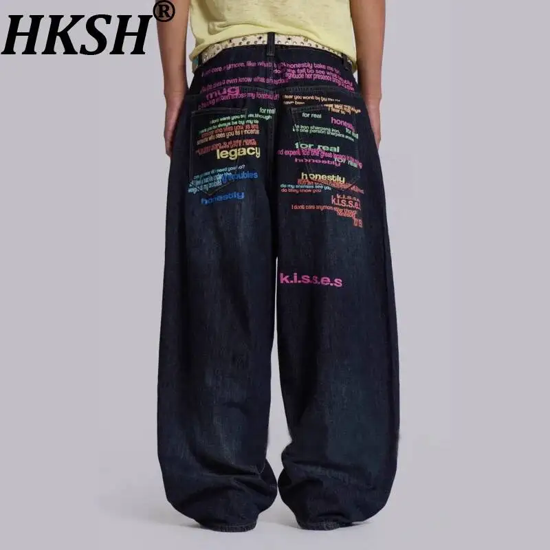 HKSH весна осень новые мужские модные винтажные модные джинсы с буквенным принтом шикарные прямые широкие брюки в стиле хип-хоп Y2K HK14122
HKSH весна осень новые мужские модные винтажные модные джинсы с буквенным принтом шикарные прямые широкие брюки в стиле хип-хоп Y2K HK14122