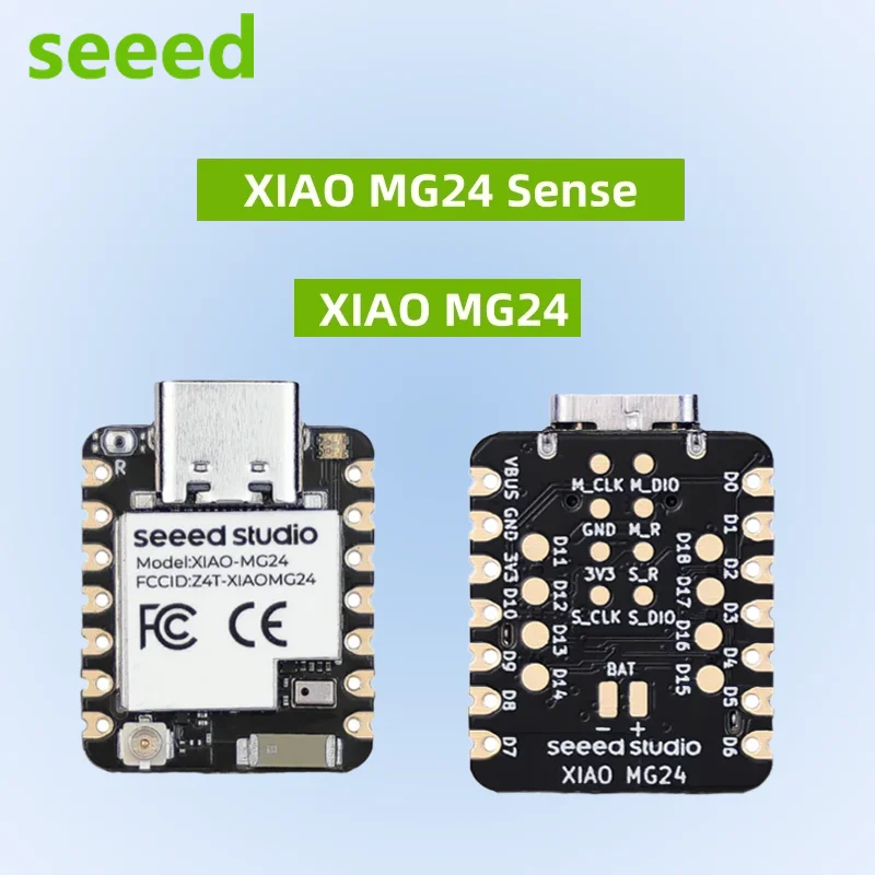 XIAO MG24/MG24-Sense EFR32MG24 Встроенный IMU/микрофон/антенна со сверхнизким энергопотреблением для Matter/zigbee/BLE для Arduino, новинка
XIAO MG24/MG24-Sense EFR32MG24 Встроенный IMU/микрофон/антенна со сверхнизким энергопотреблением для Matter/zigbee/BLE для Arduino, новинка