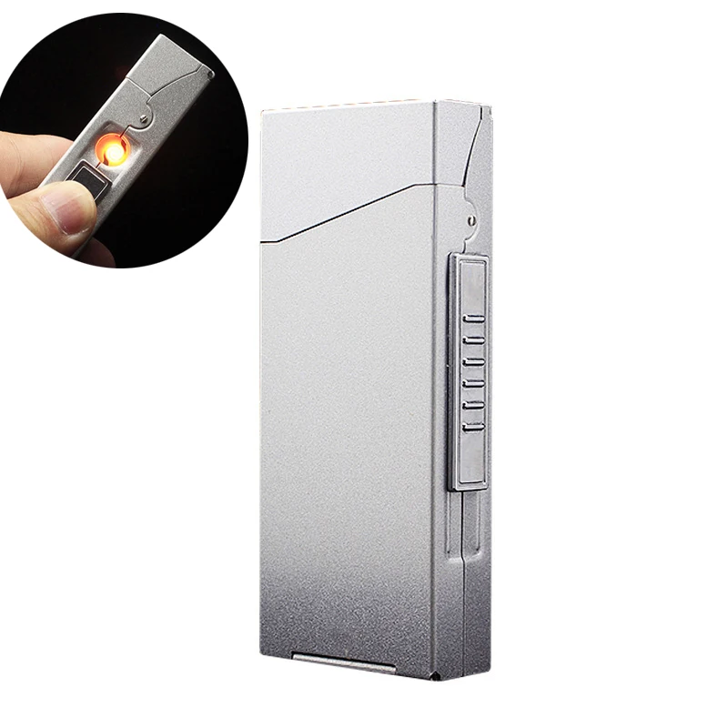 5.2mm Women Aluminum Slim Cigarette Case Box With Smoking Lighter Usb Rechargeable,Size 104mm*40mm*17mm
5.2mm Women Aluminum Slim Cigarette Case Box With Smoking Lighter Usb Rechargeable,Size 104mm*40mm*17mm
