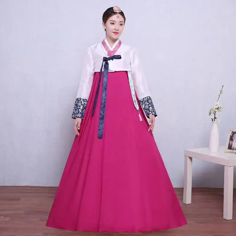 Hanbok Korean Multicolor Traditional Korean Hanbok Dress Female Korean Folk Stage Dance Costume Korea Traditional Costume 한복
Hanbok Korean Multicolor Traditional Korean Hanbok Dress Female Korean Folk Stage Dance Costume Korea Traditional Costume 한복