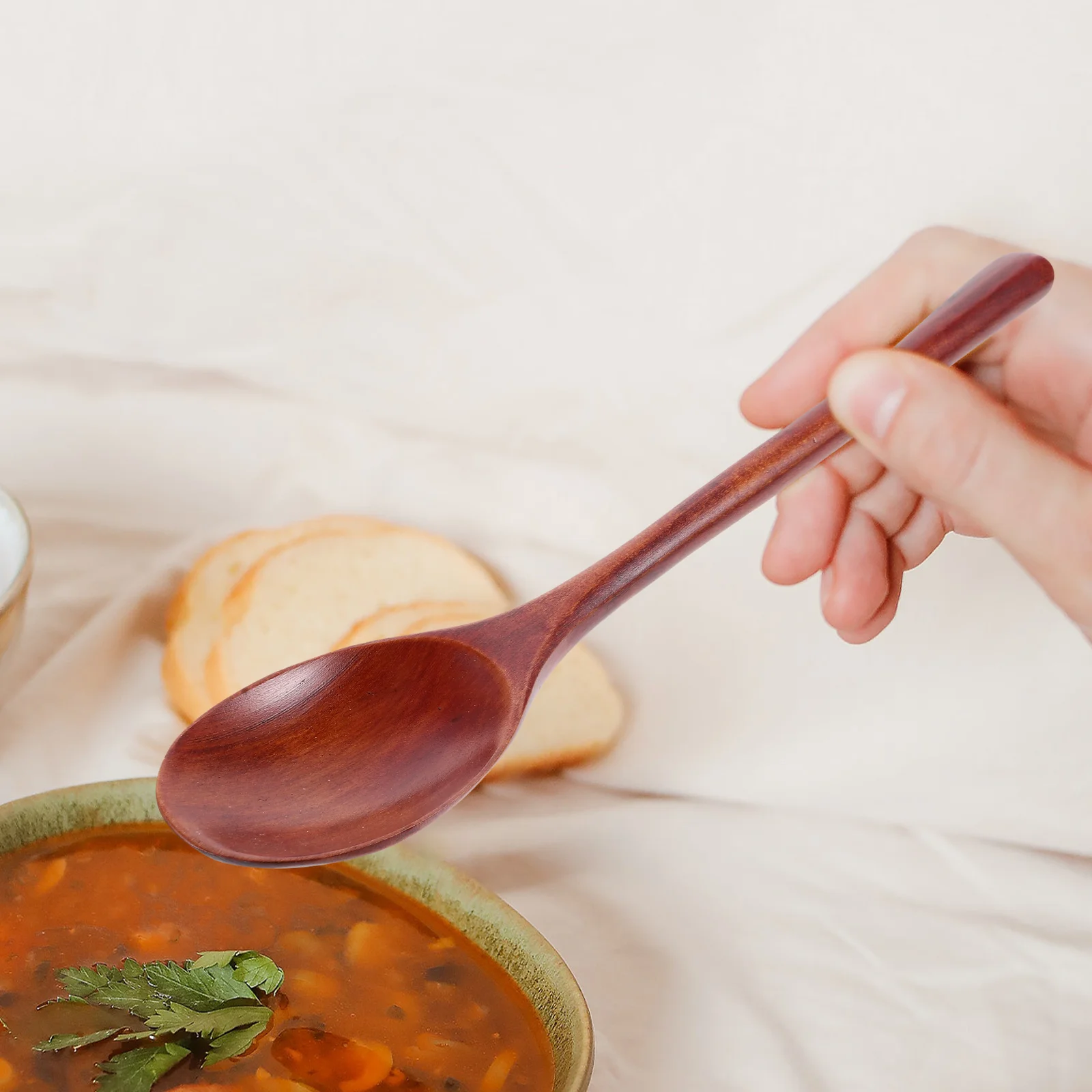 5pcs Wooden Set 23cm Long Stirring Spoons Handle for Cooking Serving Stirring Easy Clean Dishwasher Safe Kitchen Use
5pcs Wooden Set 23cm Long Stirring Spoons Handle for Cooking Serving Stirring Easy Clean Dishwasher Safe Kitchen Use