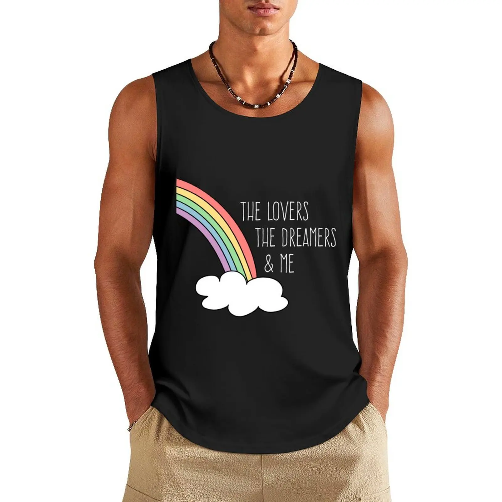 Rainbow Connection (white text) Tank Top Men's fitness t-shirt muscle t-shirt summer Men's tops singlets for men
Rainbow Connection (white text) Tank Top Men's fitness t-shirt muscle t-shirt summer Men's tops singlets for men