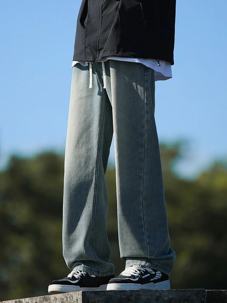 Waed Denim Jeans Men's Summer Thin Straight Leg Casual Loose Wide Leg Pants Trendy High Street Sle Long Trousers
Waed Denim Jeans Men's Summer Thin Straight Leg Casual Loose Wide Leg Pants Trendy High Street Sle Long Trousers