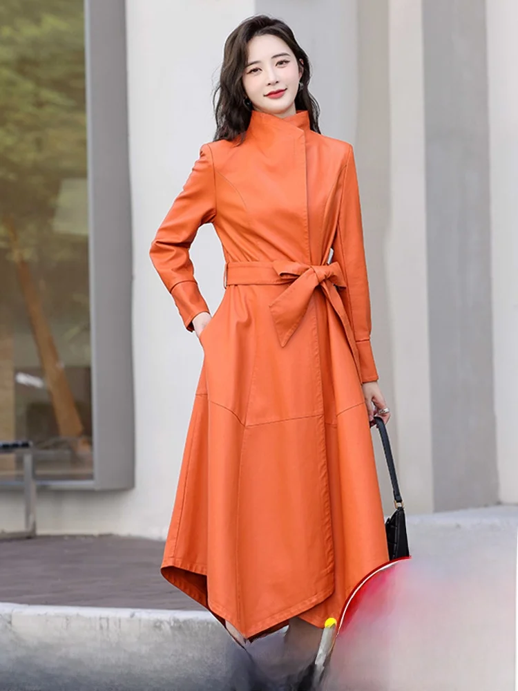 Genuine Leather Coat Women's Mid-Length Korean Sle 2025 Spring Autumn New Faion Ele Over-Knee eepskin Windbreaker
Genuine Leather Coat Women's Mid-Length Korean Sle 2025 Spring Autumn New Faion Ele Over-Knee eepskin Windbreaker