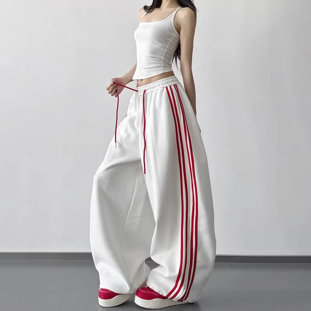 Spring Daily Travel Women's Casual Pants Red Loose Sports Pants High Street Harajuku Sweatpants Fashionable Women's Clothing
Spring Daily Travel Women's Casual Pants Red Loose Sports Pants High Street Harajuku Sweatpants Fashionable Women's Clothing