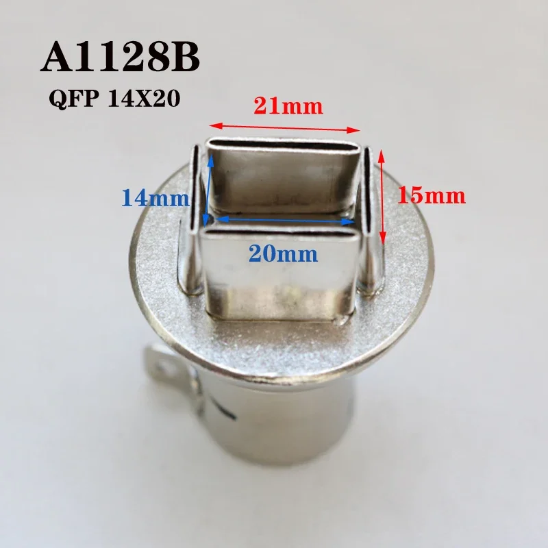 850/852 14*20mm air nozzle hot air gun nozzle square QFP PLCC hot air nozzle weld typhoon Tsui A1128B
850/852 14*20mm air nozzle hot air gun nozzle square QFP PLCC hot air nozzle weld typhoon Tsui A1128B