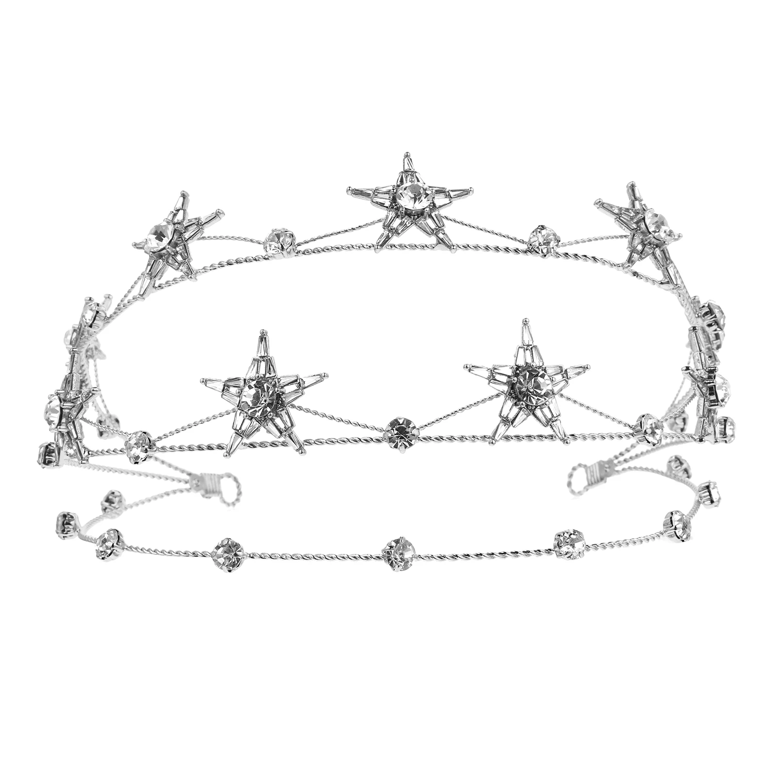 Five Pointed Star Crown Tiara Silver Bridal Crowns Women Wedding Hair Decor Lightweight Durable Does Not Fade Perfect Jewelry
Five Pointed Star Crown Tiara Silver Bridal Crowns Women Wedding Hair Decor Lightweight Durable Does Not Fade Perfect Jewelry