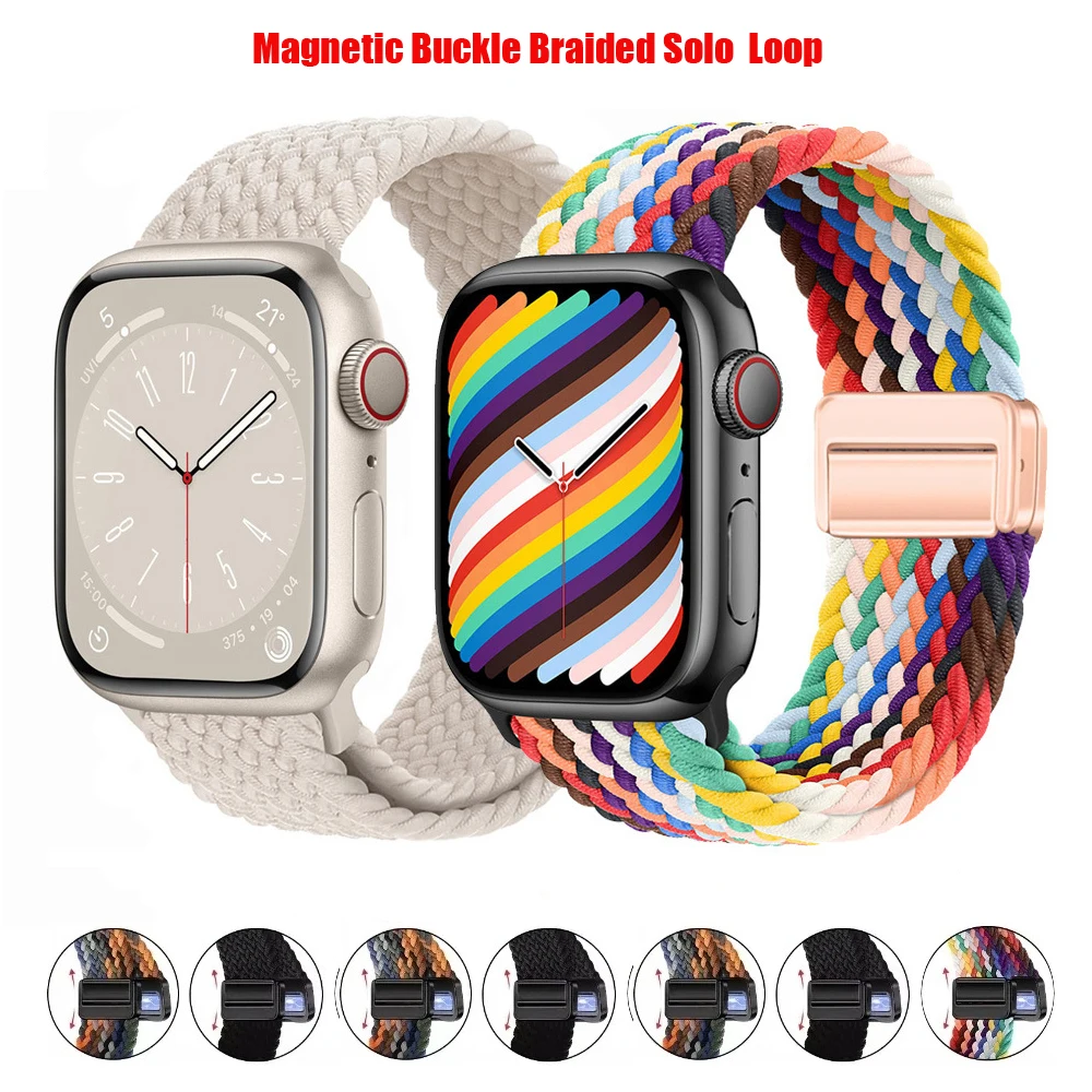 Braided Solo Loop Strap For Apple watch Ultra 2 band 49mm 45mm 41mm 40mm 44mm 38mm 42mm Belt Bracelet iWatch Series 9 8 7 6 5 SE
Braided Solo Loop Strap For Apple watch Ultra 2 band 49mm 45mm 41mm 40mm 44mm 38mm 42mm Belt Bracelet iWatch Series 9 8 7 6 5 SE