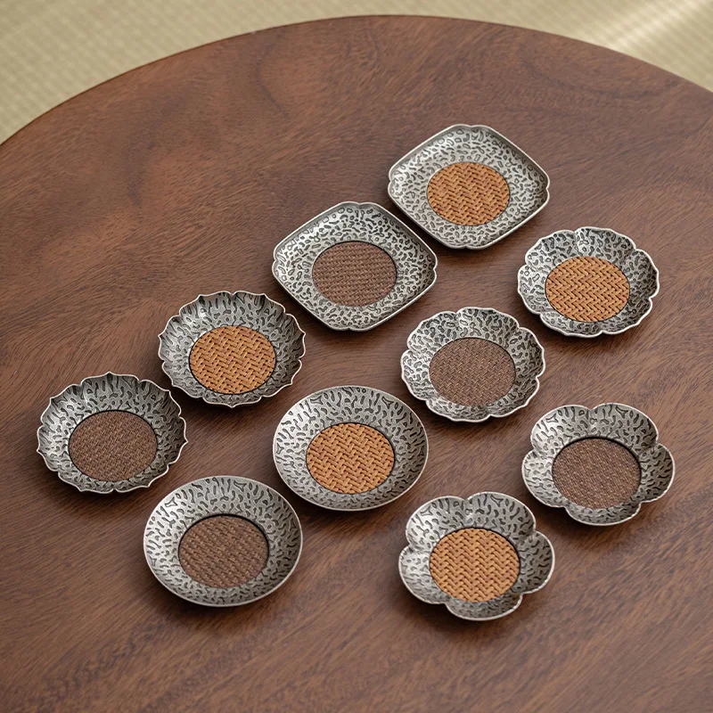 YFY Japanese-style alloy rattan mat, coaster, heat insulation pad, non-slip and anti-scalding tea set, hammer pattern handmade
YFY Japanese-style alloy rattan mat, coaster, heat insulation pad, non-slip and anti-scalding tea set, hammer pattern handmade