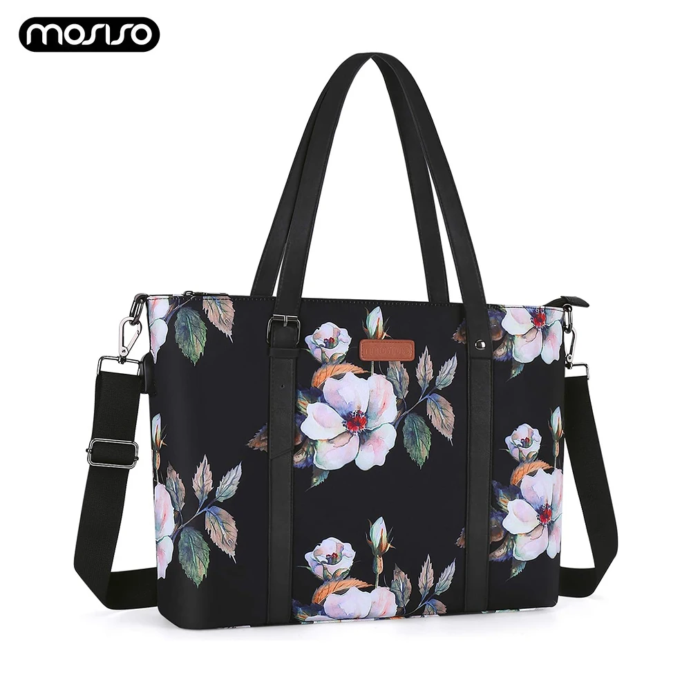 MOSISO Tote Bag Large Capacity with USB Port Adjustable Top Handle, Hibiscus Polyester Work Travel Business Class for Women
MOSISO Tote Bag Large Capacity with USB Port Adjustable Top Handle, Hibiscus Polyester Work Travel Business Class for Women