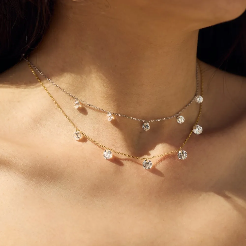 New S925 Silver Necklace Fashionable Light Luxury High Quality Round Pendant Exquisite Women's Clavicle Chain
New S925 Silver Necklace Fashionable Light Luxury High Quality Round Pendant Exquisite Women's Clavicle Chain
