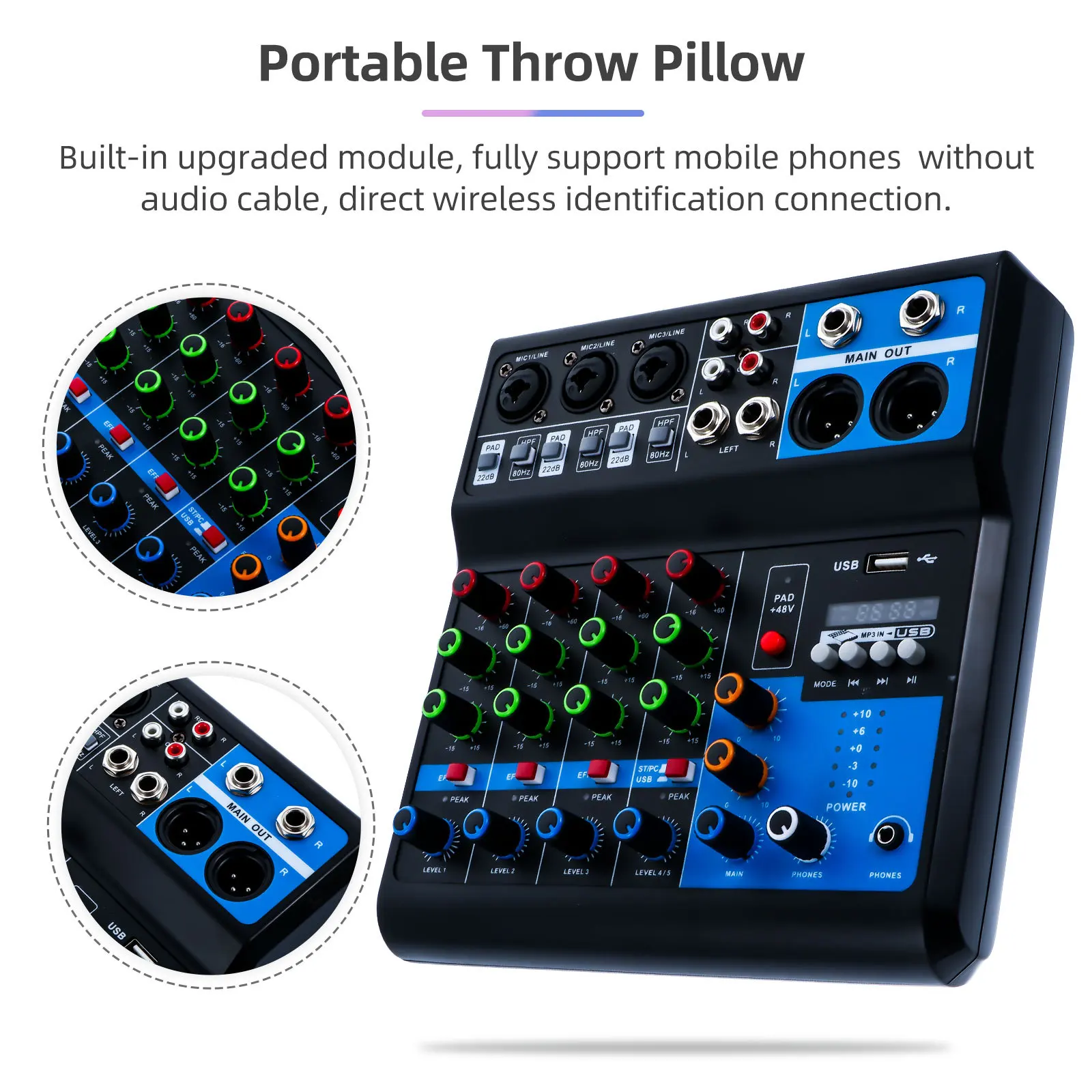 1Set Channel Computer Recording Sound Card Mixer for Live Broadcast Network Teaching Voice Chat Wireless Mixing
1Set Channel Computer Recording Sound Card Mixer for Live Broadcast Network Teaching Voice Chat Wireless Mixing