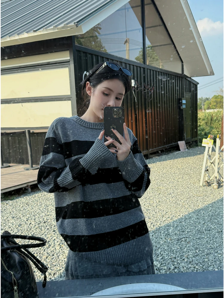 ex Вязаный шерстяной свитер 00, повседневный полосатый ленивый высококачественный свободный накладной свитер на осень-зиму, теплый длинный светящийся круглый свитер Ne
ex Вязаный шерстяной свитер 00, повседневный полосатый ленивый высококачественный свободный накладной свитер на осень-зиму, теплый длинный светящийся круглый свитер Ne