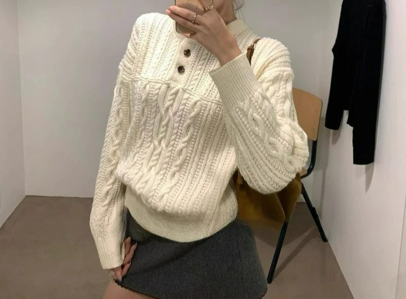 White Twist Sweater Women's 2025 New Autumn and Winter High-end Pullover Long-sleeved Knitted Sweater Top
White Twist Sweater Women's 2025 New Autumn and Winter High-end Pullover Long-sleeved Knitted Sweater Top