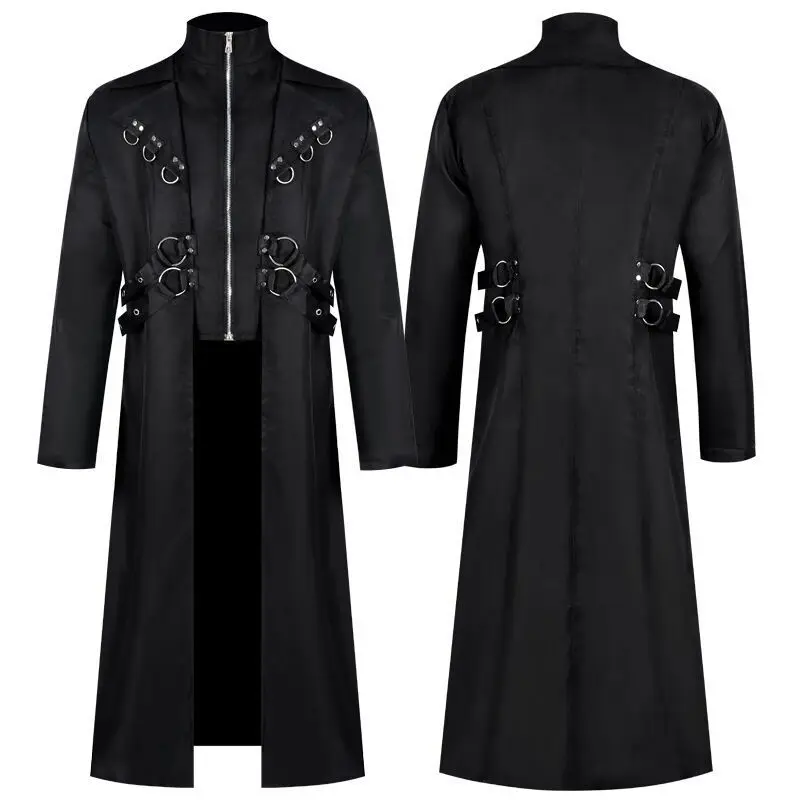 Длинное пальто в стиле готического панка, средневековый костюм на Хэллоуин, женский костюм для выступлений в стиле ретро, верхняя одежда Ele Dr для молодых дам
Длинное пальто в стиле готического панка, средневековый костюм на Хэллоуин, женский костюм для выступлений в стиле ретро, верхняя одежда Ele Dr для молодых дам