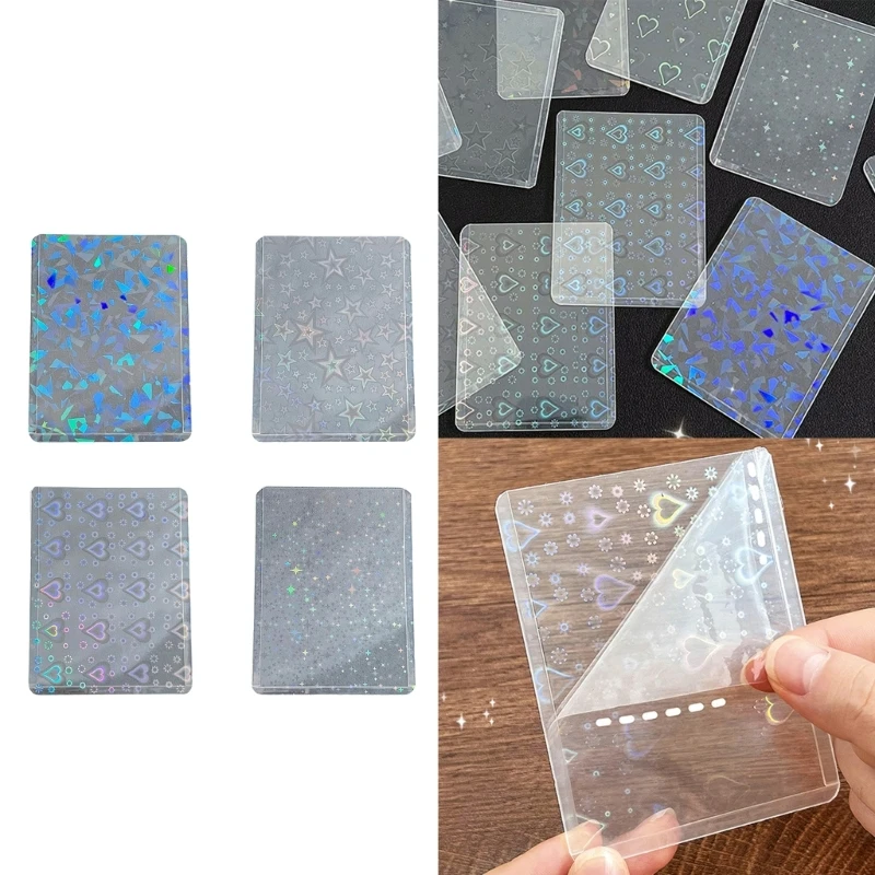 10pcs Holographics Card Sleeves Photo Card Protector Idol Card Holder Case for Collectible Cards and Photos
10pcs Holographics Card Sleeves Photo Card Protector Idol Card Holder Case for Collectible Cards and Photos