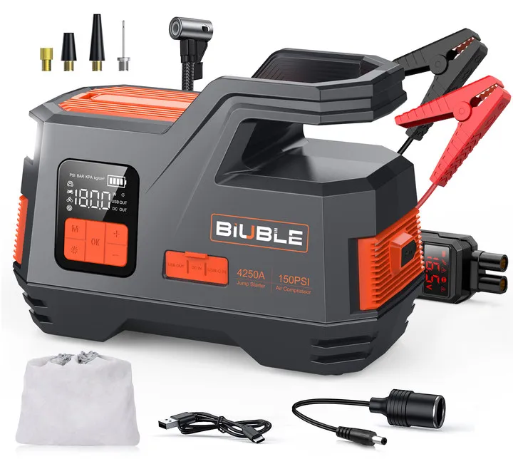 Car Tyre Air Pump And Jump Starter 12v 4250a Jump Starter Car Jump Starter And Power Station
Car Tyre Air Pump And Jump Starter 12v 4250a Jump Starter Car Jump Starter And Power Station