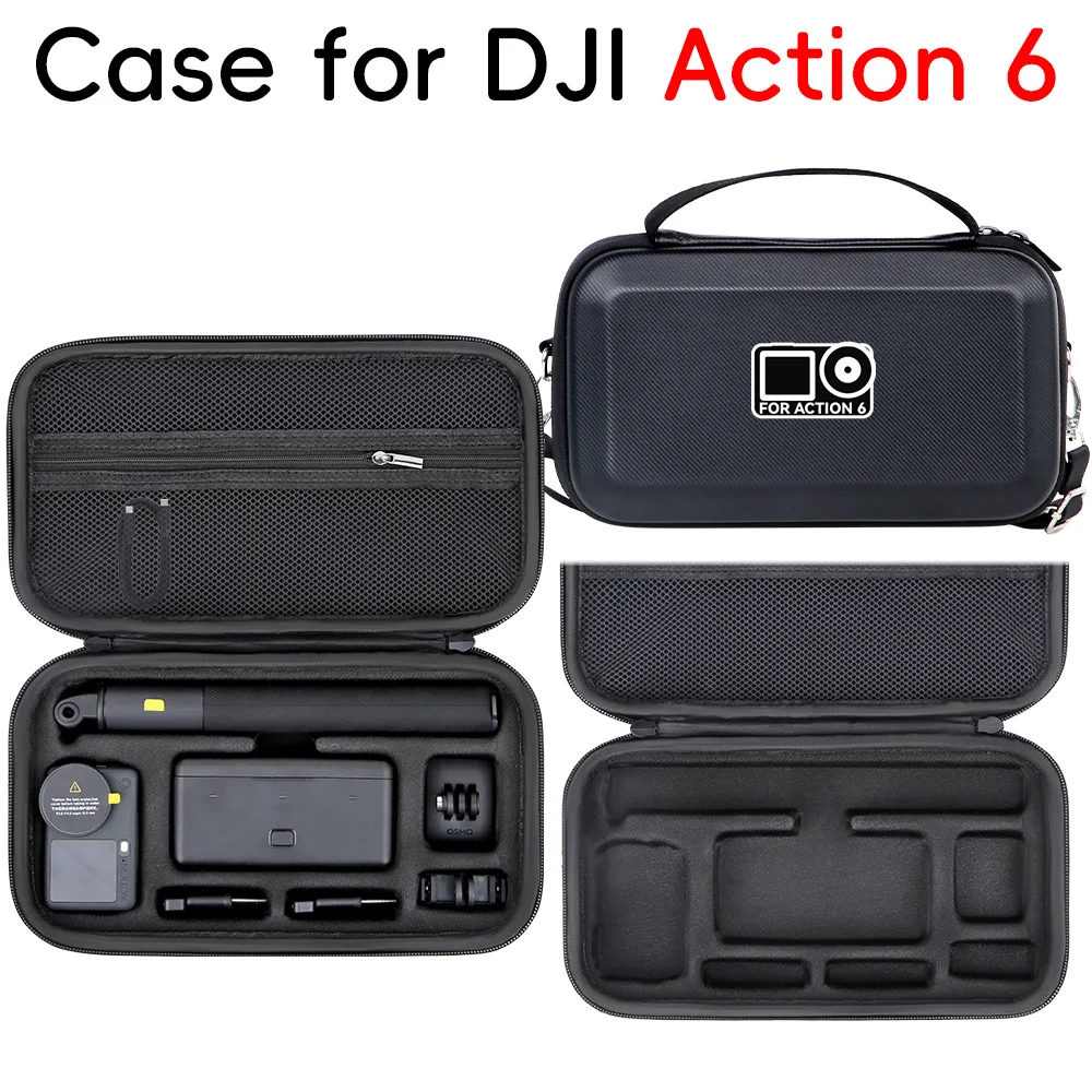 Large-Capacity Storage Bag for DJI Osmo Action 6 Carrying Case Sports Camera Pressure&Shock Resistant Dust Resistant
Large-Capacity Storage Bag for DJI Osmo Action 6 Carrying Case Sports Camera Pressure&Shock Resistant Dust Resistant