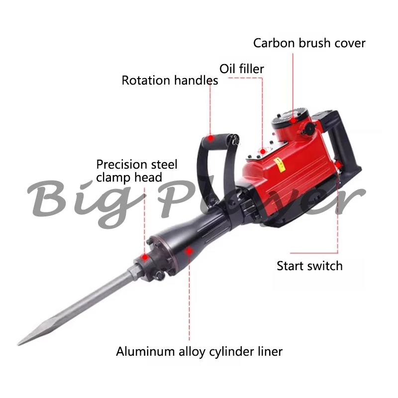 Professional 4000W Demolition Hammer - Electric Concrete Breaker for Heavy Duty Construction Work
Professional 4000W Demolition Hammer - Electric Concrete Breaker for Heavy Duty Construction Work