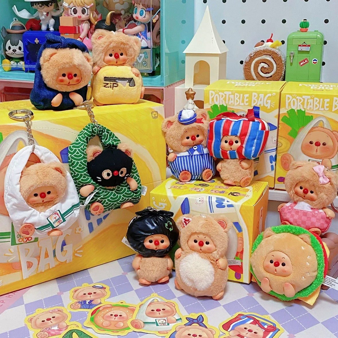 2026 New Oyo Bear Portable Bag Series Mini Plush Blind Box Keychain Toys Kawaii Oyo Bearbackpack Hanging Decorative Girls Gifts
2026 New Oyo Bear Portable Bag Series Mini Plush Blind Box Keychain Toys Kawaii Oyo Bearbackpack Hanging Decorative Girls Gifts