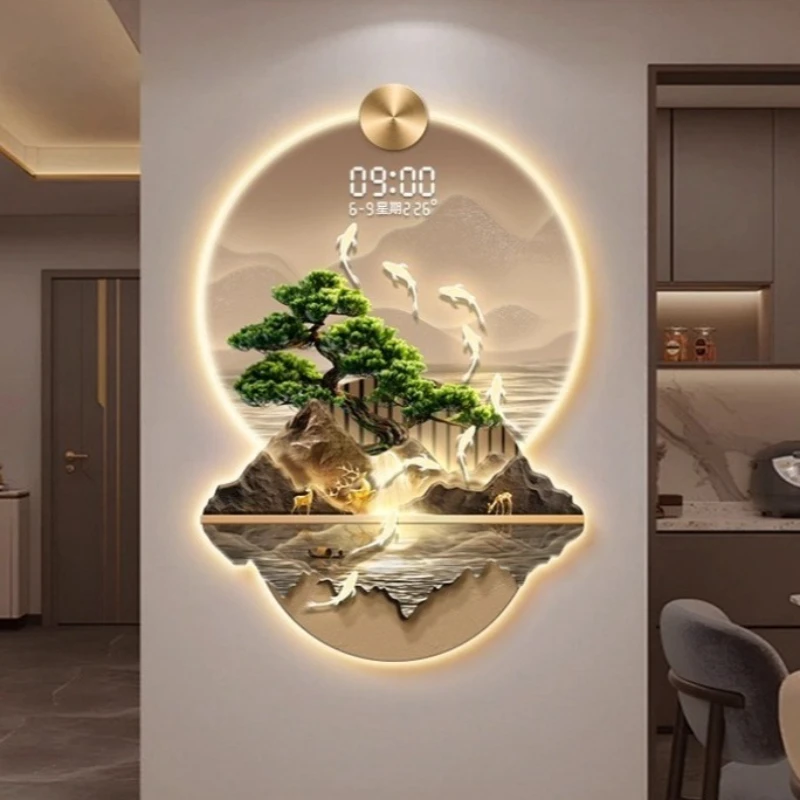 Nine Fish Graph Aisle Wall Clock Living Room LED Digital Clock Watch Corridor Decorative Painting Wall Clock Room Decoration
Nine Fish Graph Aisle Wall Clock Living Room LED Digital Clock Watch Corridor Decorative Painting Wall Clock Room Decoration